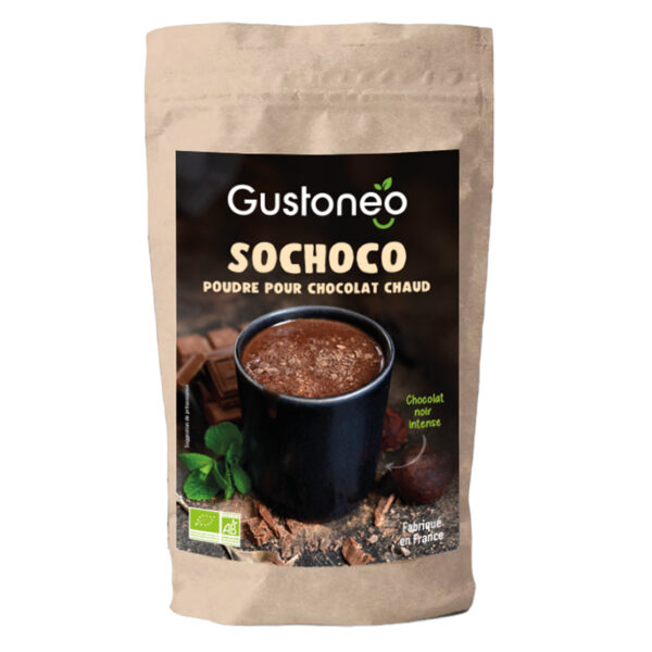 SoChoco Poudre bio chocolat chaud Noir